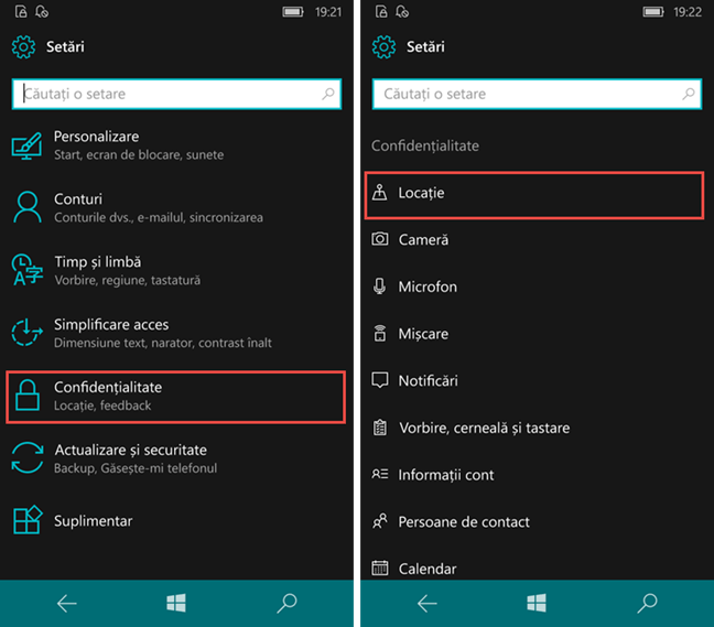 Windows 10 Mobile, Windows Phone 8.1, economisire baterie