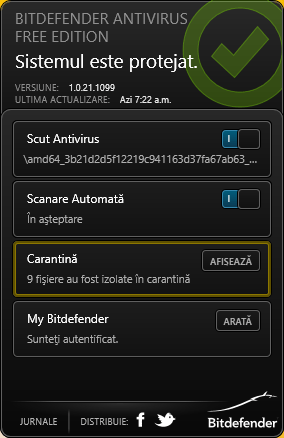 Bitdefender, Antivirus, Free Edition, recenzie, review, gratuit