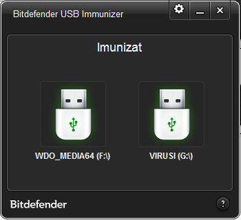 Bitdefender, USB, Immunizer