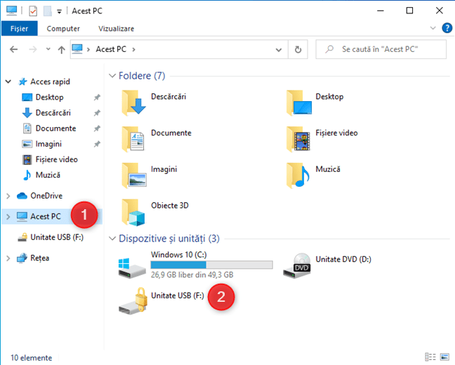 Accesează o unitate BitLocker din File Explorer