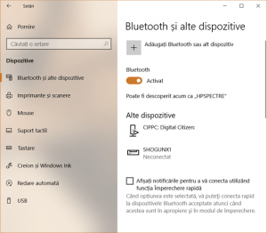 Bluetooth, Windows 10