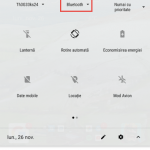 Pictograma Bluetooth din setările rapide ale Android