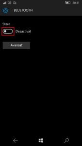 Windows 10 Mobile, Bluetooth, transfer, trimite, fisiere, poze