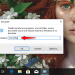 Deschide msconfig în Windows 10
