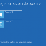 Windows 10 și Windows 7 în dual-boot