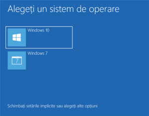 Windows 10 și Windows 7 în dual-boot
