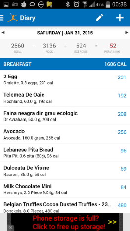 jurnal, deficit caloric, MyFitnessPal, wearable, dispozitive, purtabile, mancare