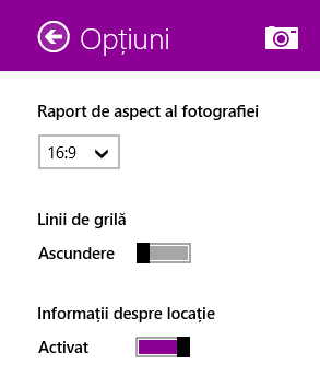 Windows 8.1, Camera, aplicatie, camera web, fotografii, video, inregistreaza