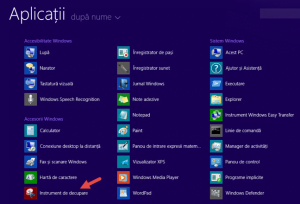 instrument, decupare, capturi, ecran, screenshot, imagine, copiaza, Windows