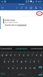 Android, Microsoft Word, documente, insereaza, editeaza, casete, text, link-uri, comentarii