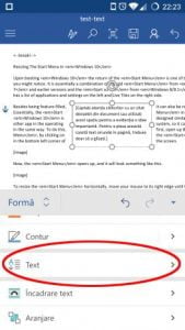 Android, Microsoft Word, documente, insereaza, editeaza, casete, text, link-uri, comentarii