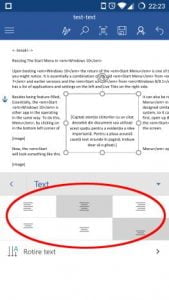 Android, Microsoft Word, documente, insereaza, editeaza, casete, text, link-uri, comentarii