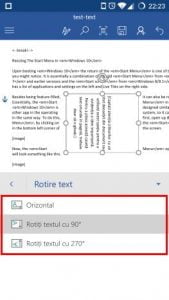 Android, Microsoft Word, documente, insereaza, editeaza, casete, text, link-uri, comentarii