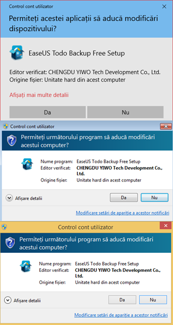 CCU, Control cont utilizator, Windows