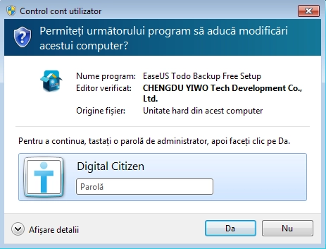 CCU, Control cont utilizator, Windows