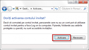 conturi utilizator, guest