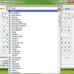 plan caractere, caractere speciale, simboluri