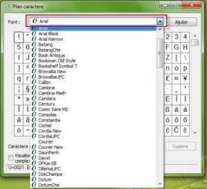 plan caractere, caractere speciale, simboluri