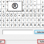 plan caractere, caractere speciale, simboluri
