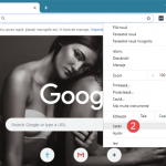 Deschiderea setărilor din Google Chrome