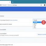 Setarea Google ca motor de căutare implicit în Google Chrome