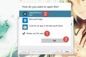 Setarea EdgeDeflector pentru redirecționarea căutărilor web