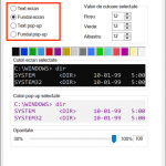 Elementele pe care le poți personaliza din fila Culori