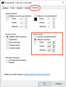 Selectează o culoare pentru cursorul tău