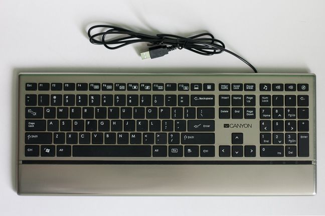 Canyon CNS-HKB4, ultra-slim, multimedia, tastatura