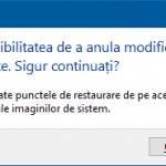 System Restore, Protectie Sistem, configurare, Windows