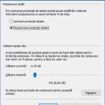 System Restore, Protectie Sistem, configurare, Windows