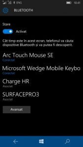 Windows 10 Mobile, Continuum, Bluetooth, Miracast, wireless