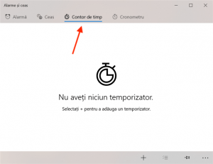 Accesează Contor de timp din Alarme și ceas