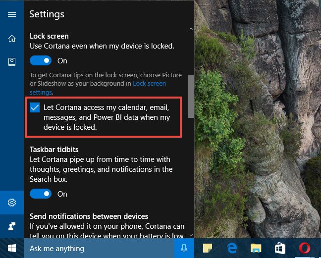 Windows 10, Cortana, activeaza, ecran, blocare