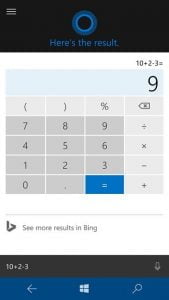 Cortana, calculator, matematica, rezolva, probleme, Windows 10, Windows 10 Mobile