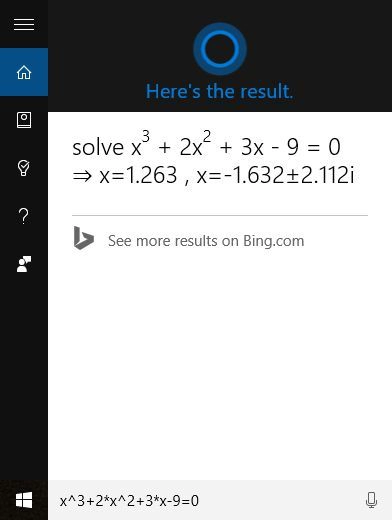 Cortana, calculator, matematica, rezolva, probleme, Windows 10, Windows 10 Mobile