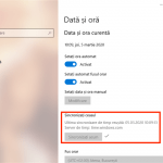 Ceasul a fost sincronizat cu succes