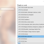 Alege fusul orar dorit