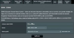 router, wireless, ASUS, activeaza DDNS, administreaza, distanta