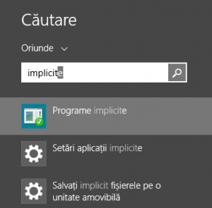 programe implicite, setare, extensii, fisiere, Windows 8.1, Windows 7