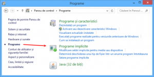 programe implicite, setare, extensii, fisiere, Windows 8.1, Windows 7