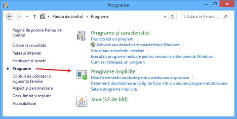 programe implicite, setare, extensii, fisiere, Windows 8.1, Windows 7
