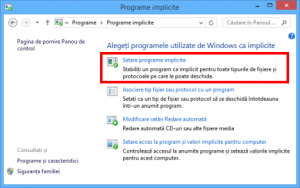 programe implicite, setare, extensii, fisiere, Windows 8.1, Windows 7