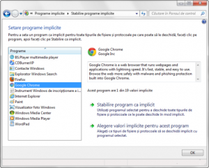 programe implicite, setare, extensii, fisiere, Windows 8.1, Windows 7