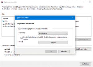 Programarea optimizării pentru unitățile de disc
