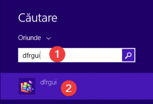 Caută dfrgui în Windows 8.1