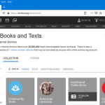 eBook-uri și texte disponibile pe Internet Archive