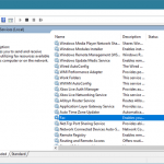 Windows, Services, servicii