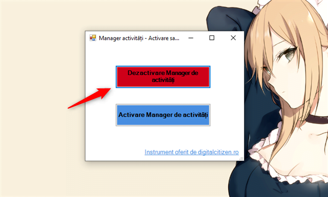 Dezactivare Manager de activități în Windows 10, cu TaskMgrEd