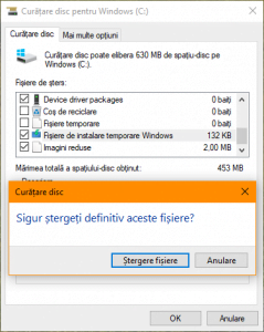 Curatare Disc, Disk Cleanup, Windows